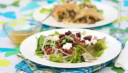 Honey Walnut, Goat Cheese Cranberry Salad