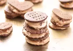 Oreo Cookie and Chocolate Ice Cream Sandwiches