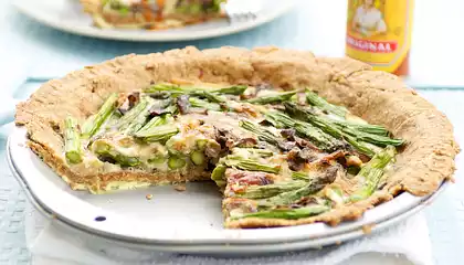 Asparagus and Gruyere Pie