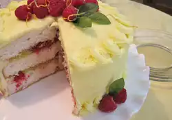 Lemon Snowflake Cake