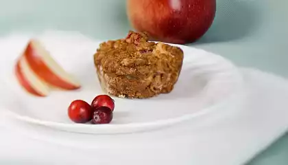 Apple and Cranberry Muffins (Low-fat)