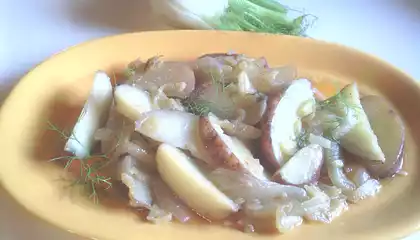 Braised Fennel With Onions And Red Potatoes