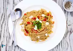 Creamy Sweet Potato and Red Pepper Pasta