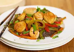 Shrimp and Sea Scallop Stir-Fry