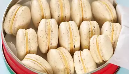 Vanilla Salted Caramel Macarons