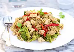 Chicken and Pasta With Creamy Walnut Sauce