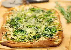 Broccoli Rabe, Potato and Rosemary Pizza