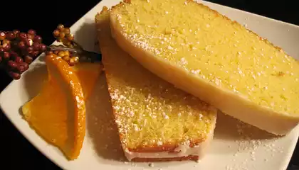 Orange Loaf Cake (Pound Cake)