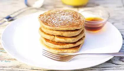 Whole Wheat Pumpkin Pancakes for Two