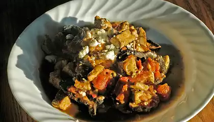 Tofu with Tomato and Mushroom Sauce