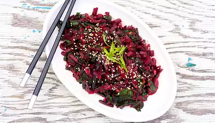 Asian Beet Greens Stir-Fry