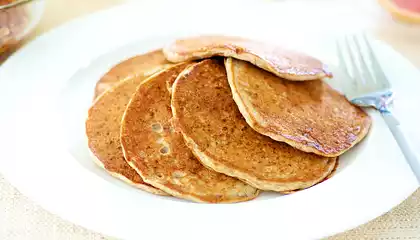 Banana Buttermilk Buckwheat Pancakes