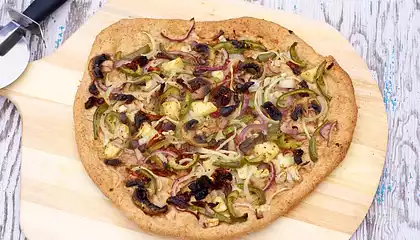 Two Onions, Pineapple and Olive Flatbread