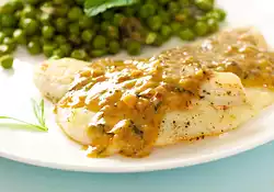 Sole with Orange Tarragon Cream Sauce