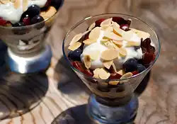 Blueberry and Cherry Trifles-Individual