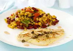 Sole with Lemon, Capers and Almonds