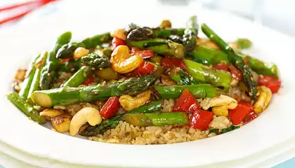 Asparagus Cashew Stir-Fry