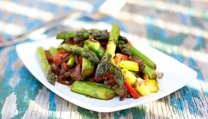 Warm Asparagus Salad