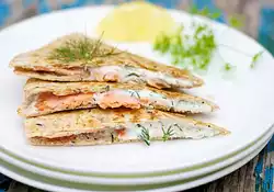 Smoked Salmon Quesadillas