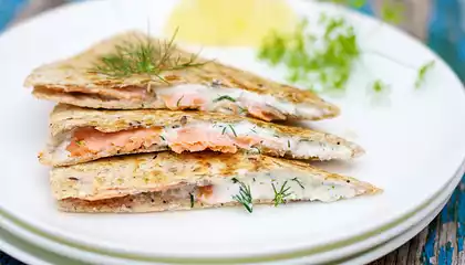 Smoked Salmon Quesadillas