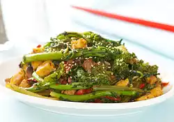 Rapini and Tofu Stir Fry