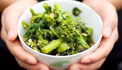 Garlicky - Soy Rapini (Broccoli Rabe)