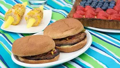 4th of July Grilled Portobello Burgers