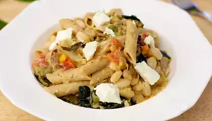 Fennel, Zucchini and White Bean Pasta