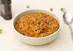 Favorite Brown Rice and Lentil Stew