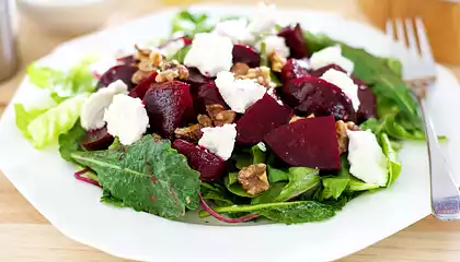 Roasted Beets and Goat Cheese Salad