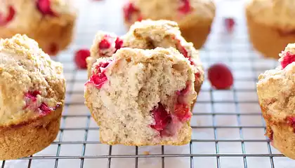 Best Cranberry Muffins (Healthier Version)