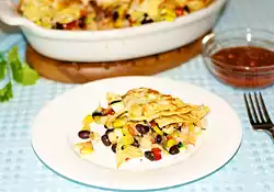 Black Bean Nacho Gratin