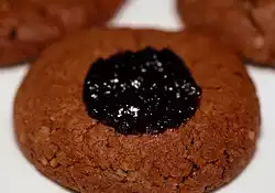 Chocolate Thumbprint Jam Cookies