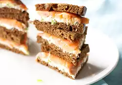 Smoked Salmon-And-Chive Sandwiches