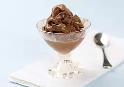 Chocolate Chip and Walnut Chocolate Ice Cream-Low Fat