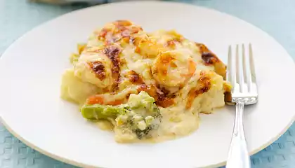 Broccoli Shrimp Lasagna