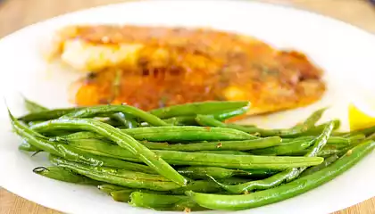 Lemony-Garlicky Green Beans 