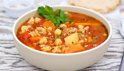 Crockpot Italian Sausage Vegetable Soup