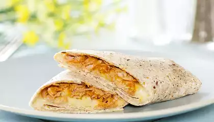 Simple Barbecue Tuna Wrap