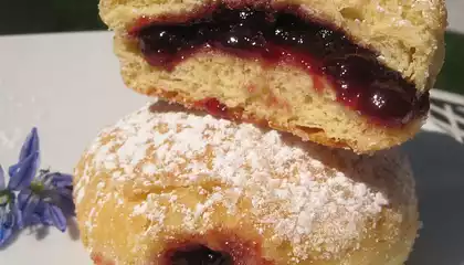 Baked Biscuit Dough Donuts