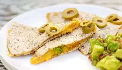 Micro-Quick Quesadilla