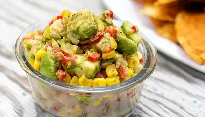 Avocado, Roasted Corn, and Cilantro Salsa