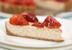 Low Fat Strawberry Cheesecake