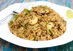 Quinoa Salad with Fennel, Mushrooms and Nuts