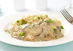 Chicken with Shiitake Mushroom Sauce