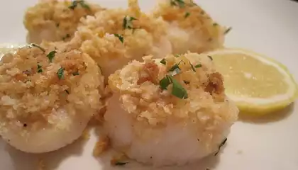 Baked Sea Scallops