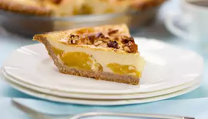 Custard Peach Pie