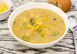 Cheddar-Potato-Broccoli Soup