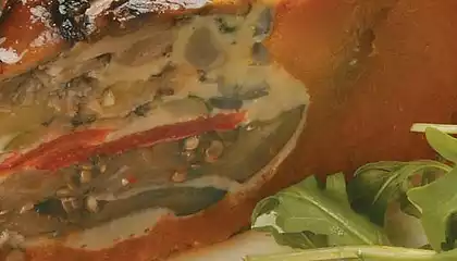 Japanese Pumpkin Frittata Served with Bush Tomato Chutney