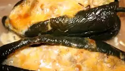 Chicken Stuffed Poblano Peppers